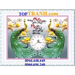 Tranh gắn đá DH cha mẹ